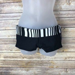 JAG Small Boy Shorts Black Stripe Bikini Bottom A9